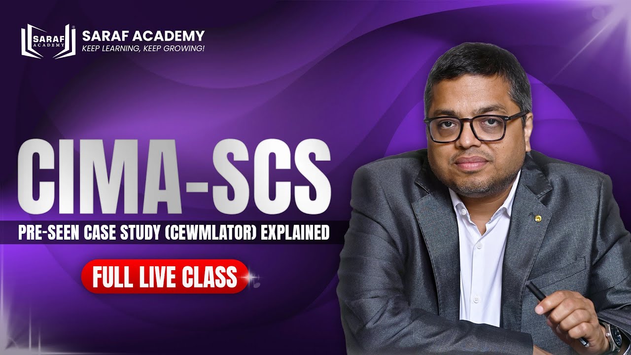 CIMA SCS Nov 2025/Feb 2026: The Cewmlator Pre-seen Case Study Analysis ...