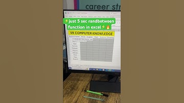 🔥 just 5 sec randbetween function in excel ⚡️#shorts