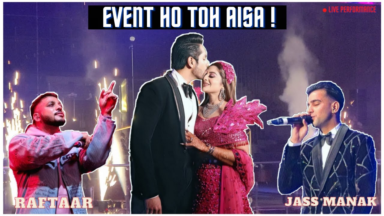 JASS MANAK 🎤 Live in Wedding | Kajol & Kapil 😍💍| A Dot | Wedding Video