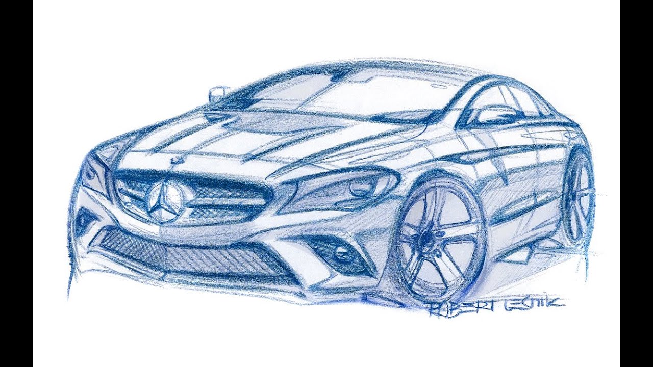 Эскизы спортивных автомобилей