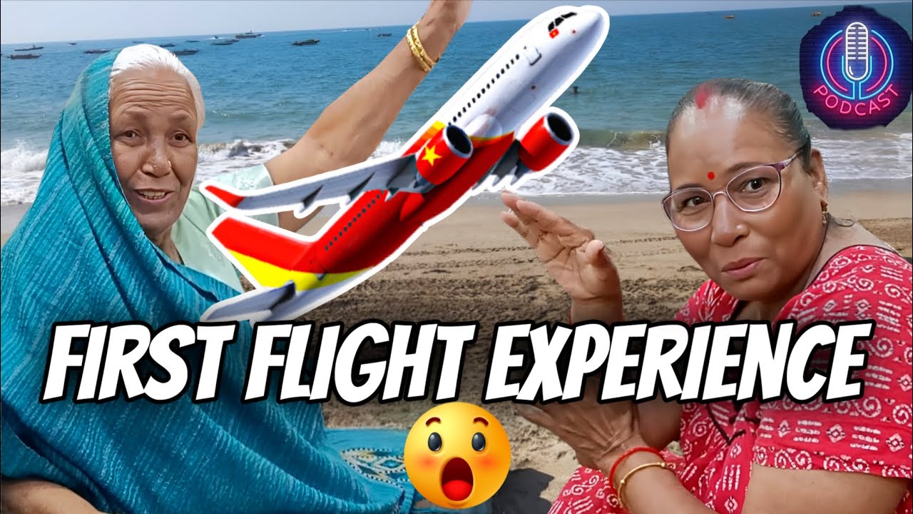 Daadi & Mummy First Flight Experience ✈️✈️