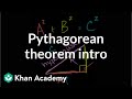 The Pythagorean theorem intro | Right triangles and trigonometry | Geometry | Khan Academy