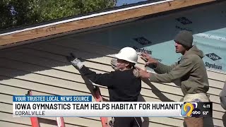 Iowa women’s athletic teams partner with Habitat for Humanity to build affordable homes