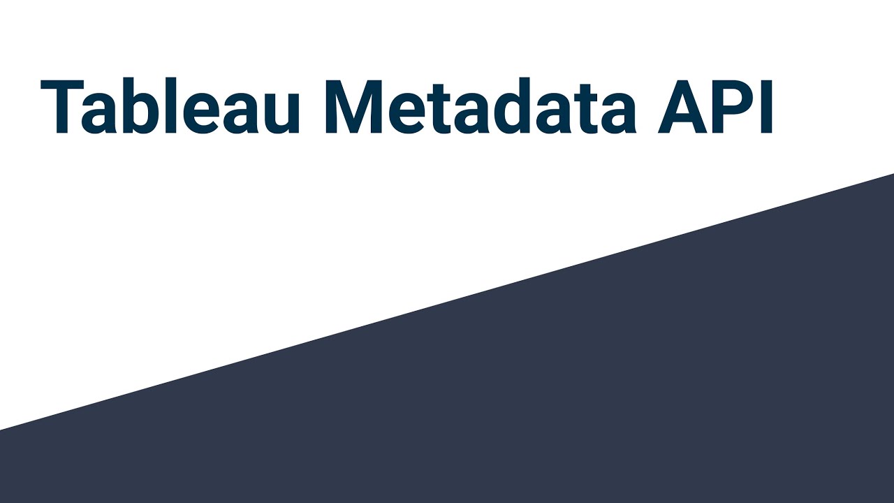 Metadata api