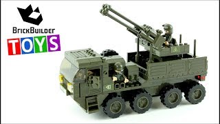 Sluban Army Heavy Truck BO302 - Brick Builder Toys - Lego Speed Build 