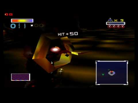 Starfox 64 glitch Starwolf kills himself! 720p HD