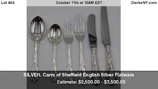SILVER. Carrs of Sheffield English Silver Flatware