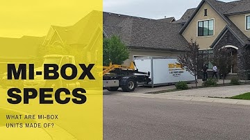 What Are The MI-BOX Calgary Moving And Storage Unit Specification?