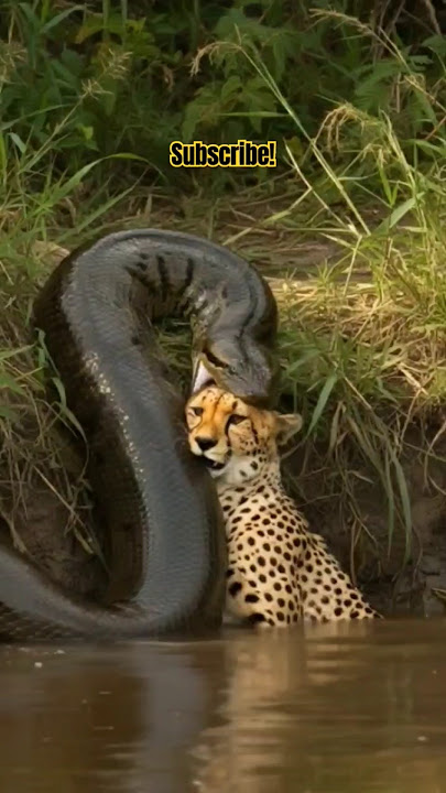 Anaconda Fangs Cats Head! #Discovery #Animal #Planet #Snake #Zoo #danger #lion #tiger #panther #usa