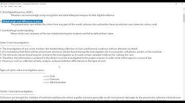 Cyber Forensics Investigations, Tools and Techniques | Craw Security