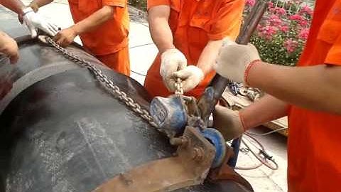 UHMWPE pipe  Electrothermal welding connection  vedio.  lilywang5527@163.com