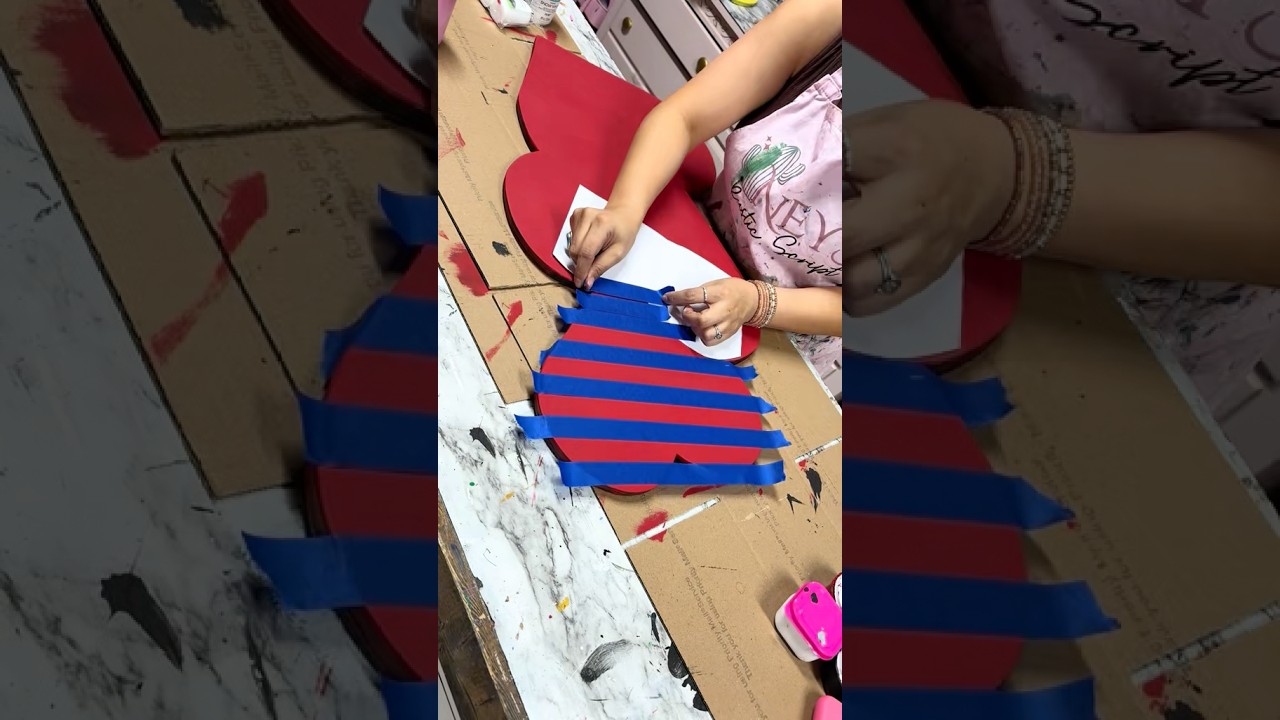 Декор ко Дню святого Валентина, расписанный вручную на заказ 