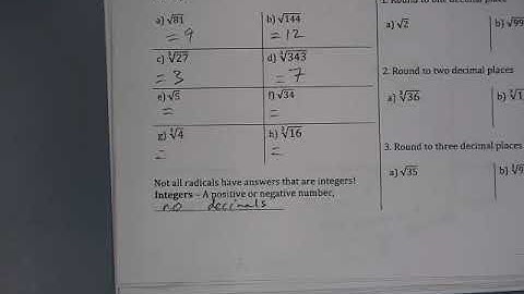 Math 8 - 3.4 - Estimating Square & Cube Roots (Video A)