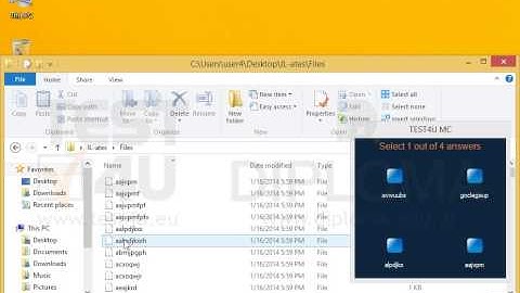 Apply ascending sorting by name to the IL-ates\Files folder stored on your desktop. Select the...