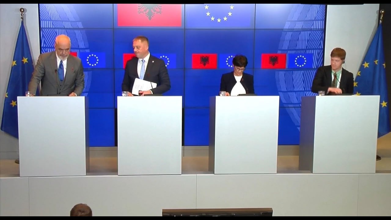 📍Luksemburg – Konferencë e përbashkët për shtyp me Komisioneren Europiane për Zgjerimin