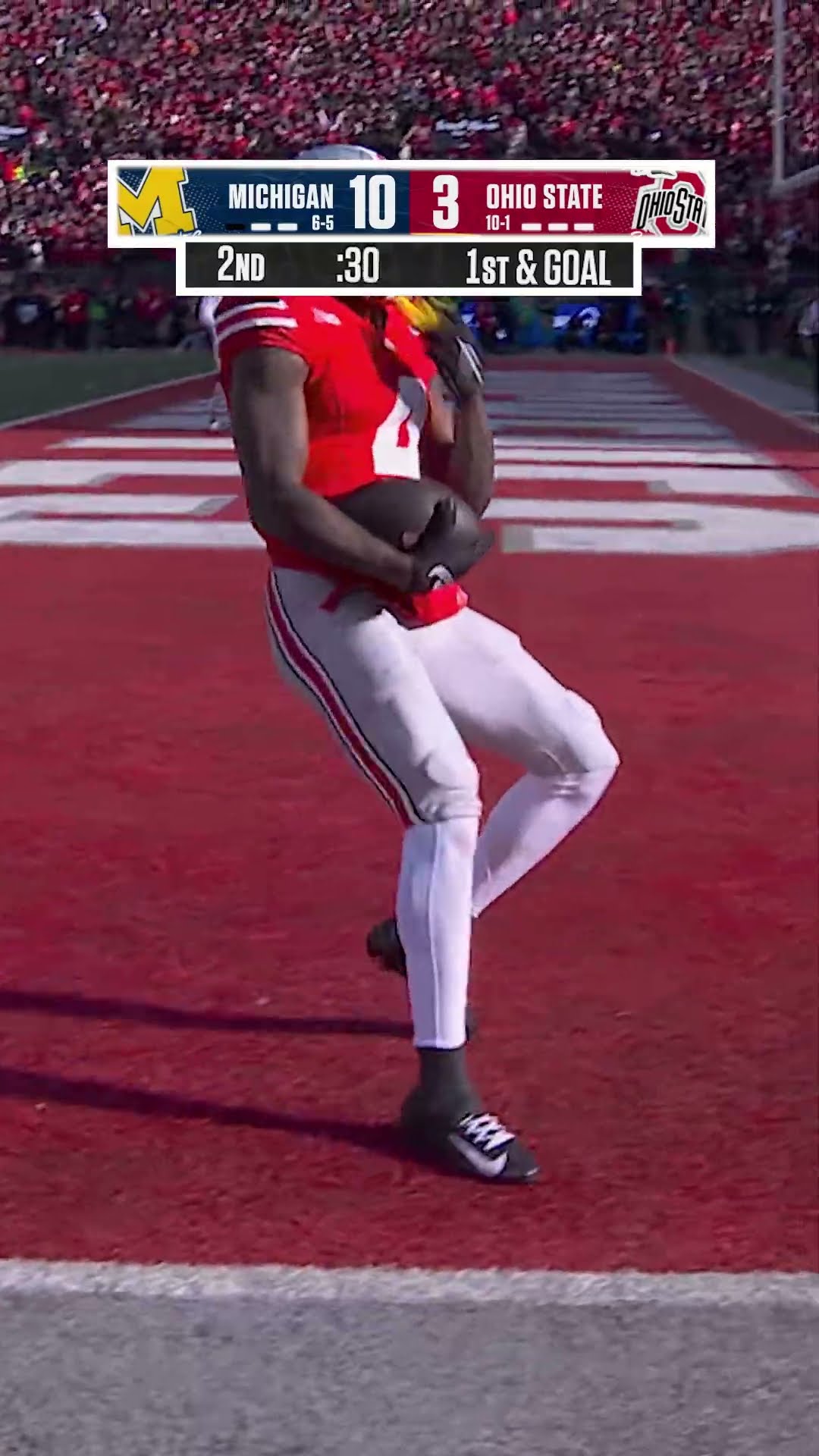 Tied at 10 going into halftime ? #Michiganwolverines #Ohiostatebuckeyes #Collegefootball