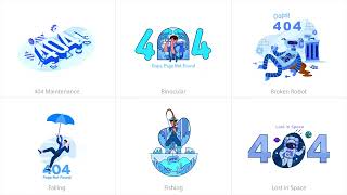 404 Error Lottie Animation - Elements | After Effect Template