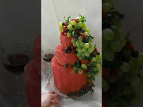 Летний торт из арбуза