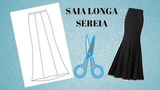 Aprenda a cortar e costurar saia Sereia - PARTE 2 #MONTAGEM