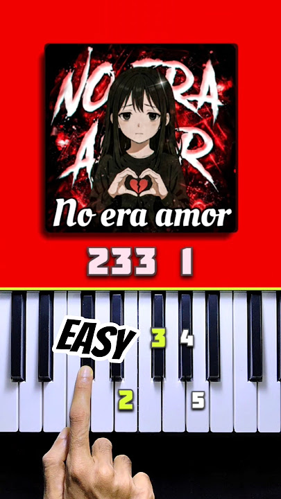 NO ERA AMOR (slowed) - DJ Asul PIANO TUTORIAL With LYRICS #piano #tutorial