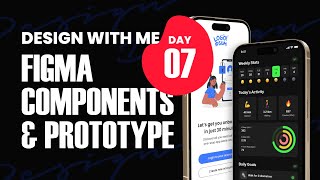 Figma Components, Prototype and Micro Interactions  - UI UX Design (DAY 7)
