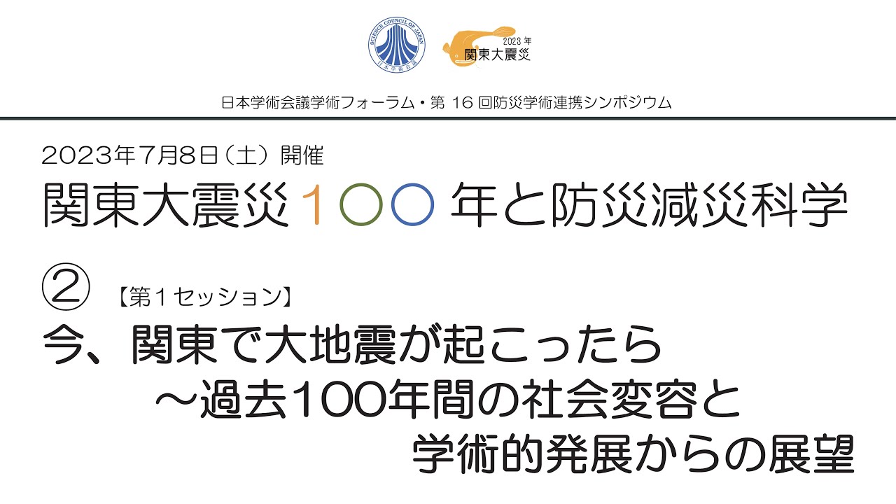 関東大震災年と防災減災科学 1 基調講演年関東大震災では何が