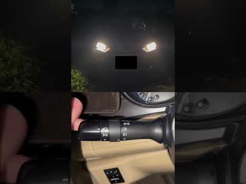 كيفية إشعال أضواء الوضع والتقابل والطريق 