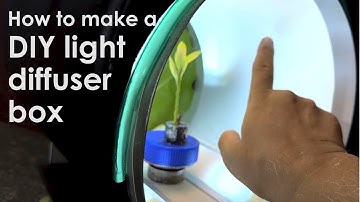 How to make a DIY light diffuser box for macro & product photography