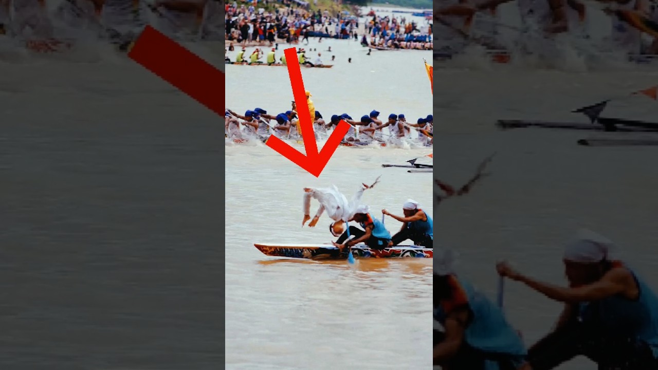 WOW 😱 BOCIL SALTO DI ATAS PERAHU PACU JALUR KUANSING 