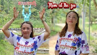 Mom goes to the zoo on Lao New Year 14.04.2024