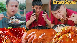 Blind box eating pork knuckle and big chicken leg丨food blind box丨eating spicy food and funny pranks