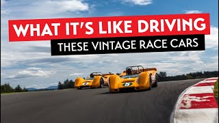 Nick & Richard Griot on Bruce McLaren and Denny Hulme's McLaren M6 CanAm cars