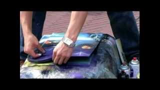 スプレーアートのテクニックDVD教材！プロが教えるスプレーアート技法 やり方！