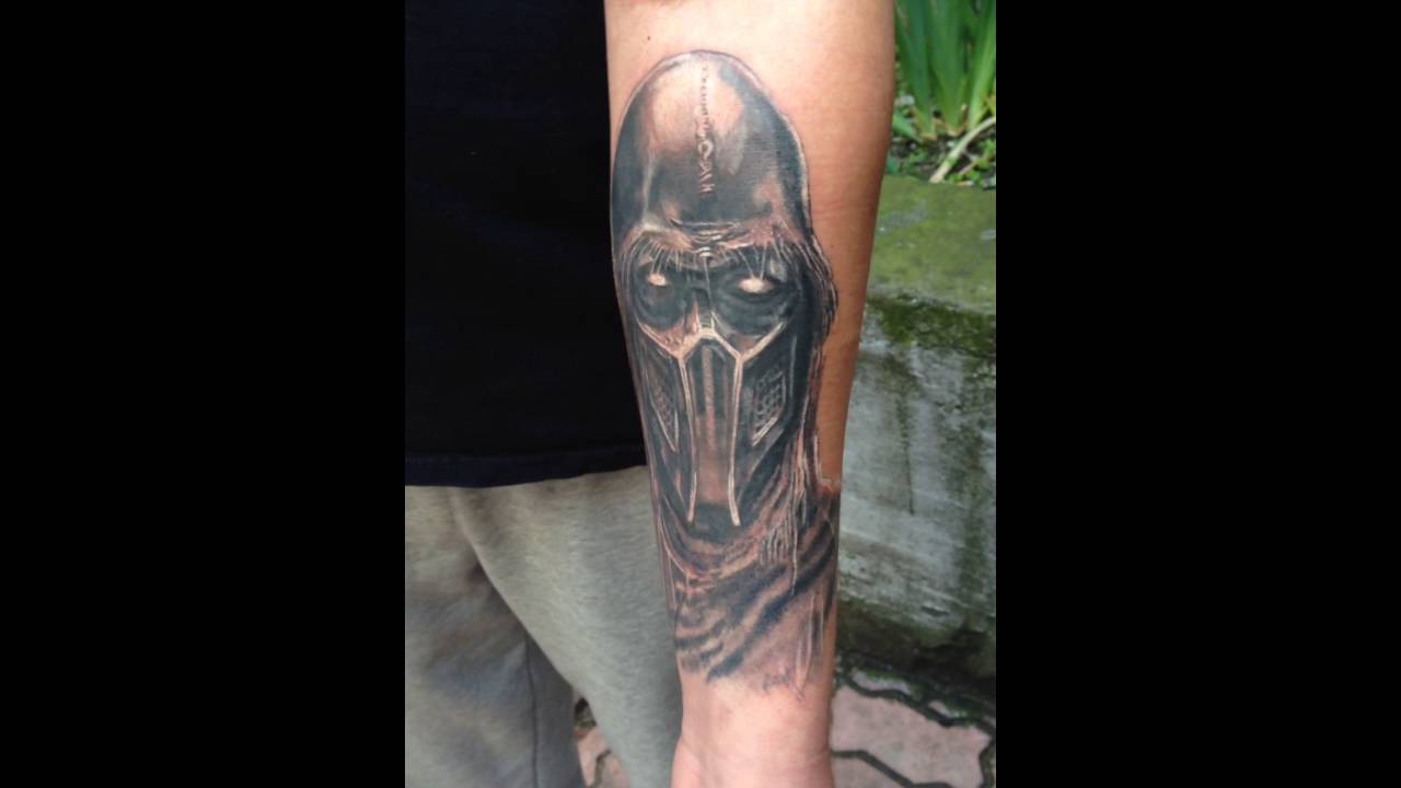 First session of my Noob Saibot tattoo Next time well add some contrast  and background  rMortalKombat