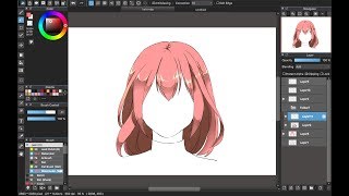 How to draw and color hair in medibang paint pro. slow tutorial
tutorial. with mouse. use mouse or mediba...