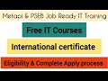 Metapi &amp; PSEB Job Ready IT Training Program | 100% Free IT Courses | Apply Now