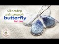 🦋How to stitch a silk shaded stumpwork butterfly - part 1🦋Hand embroidery video tutorial