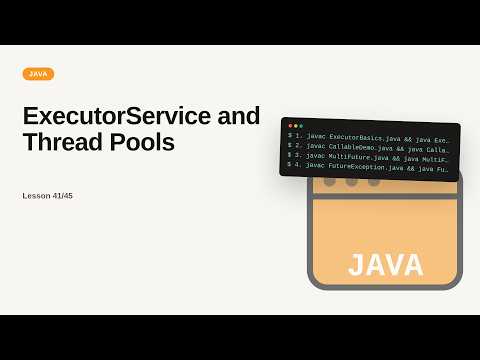 ExecutorService and Thread Pools | Java Tutorial