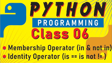 What are Membership & Identity Operators in Python | Explained in Hindi For Beginners