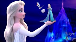 Elsa WHITE DRESS Frozen 2 becomes GIANT ! Queen Elsa White dress Frozen 2 and Queen Elsa Blue dress