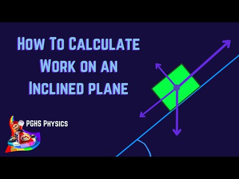 Calculating Work on an inclined plane