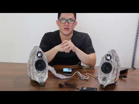 Video: Altavoces de cristal: Altavoces Harman Kardon GLA-55