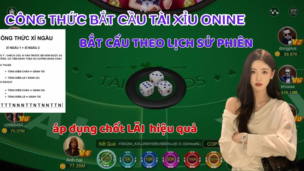 tài xỉu – cách soi cầu tài xỉu – công thức bắt cầu tài xỉu theo lịch sử phiên | áp dụng là lụm