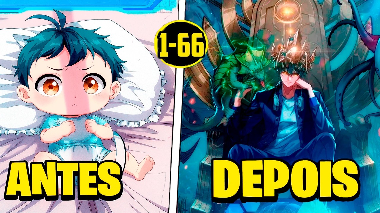 Ele RENASCEU como um BEBÊ e foi ABENÇOADO com o SISTEMA de EVOLUÇÃO INFINITA! (1-66) - Manhwa Recap