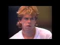 Stefan Edberg vs Mats Wilander.   RR Masters 1988