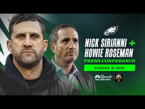 LIVE: Nick Sirianni and Howie Roseman's season-ending press conference | Today at 2:30pm