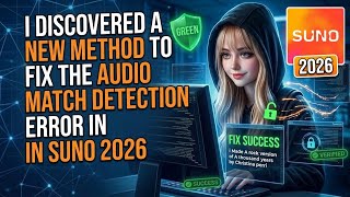 I Discovered A New Method On How To Fix Audio Match Detection Erron On Suno 2026 New Update