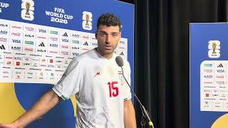 Iran’s Mehdi Taremi talks about late goal being disallowed and being undefeated in the World Cup 