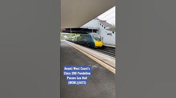 Avanti West Coast’s Class 390 Pendolino Train Passes Lea Hall Station