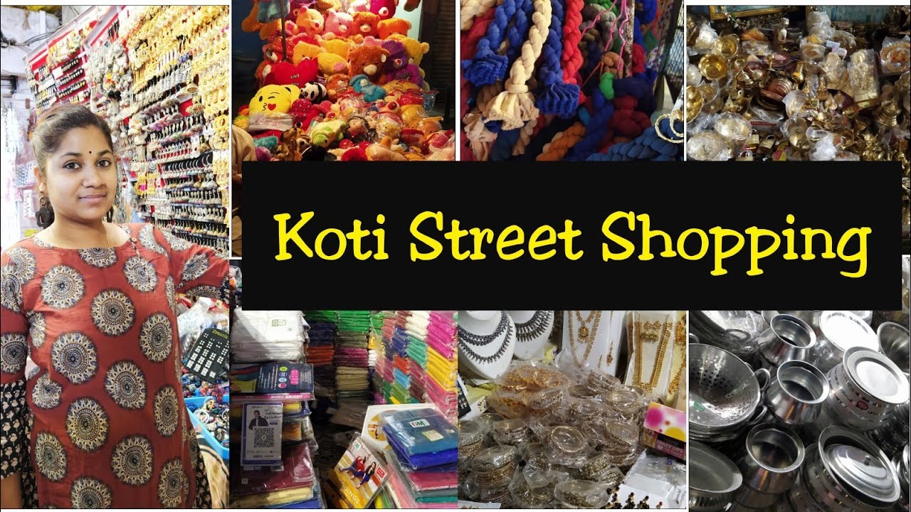 Koti/Sultan Bazar Street Shopping HyderabadCHEAPEST Market Of